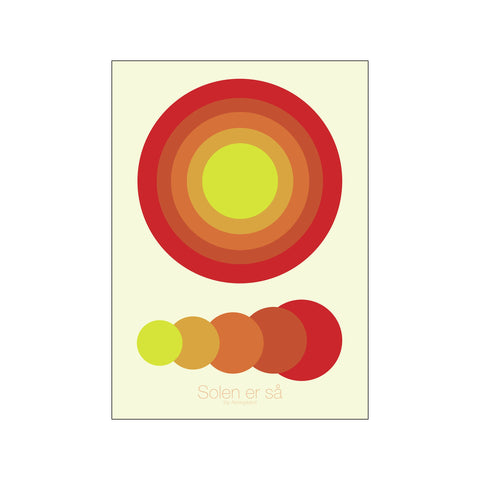 Solen er så — Art print by Jakob Amsgaard from Poster & Frame