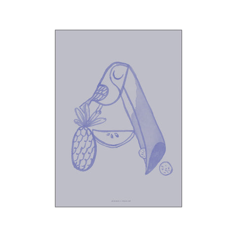 A - Skyblue — Art print by Frohline - Kids from Poster & Frame