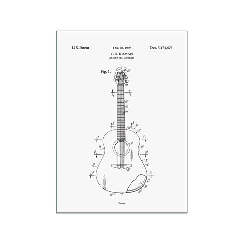 Acoustic Guitar — Art print by Bomedo from Poster & Frame