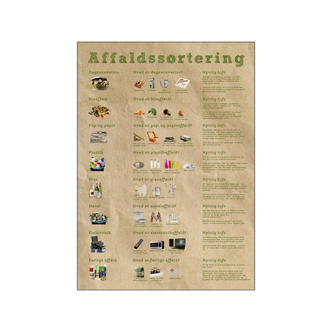 Affaldssortering, papir — Art print by Simon Holst from Poster & Frame