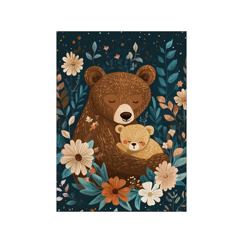 Mama Bear with Cub — Art print by Affordable Art Prints x Andreas Magnusson from Poster & Frame