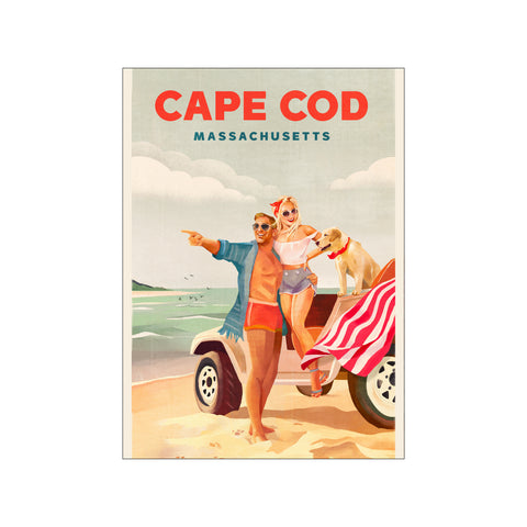 Cape Cod Massachusetts Summer Beach Art — Art print by Affordable Art Prints x The Whiskey Ginger from Poster & Frame