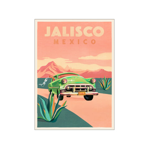 Jalisco Mexico Vintage Travel Poster — Art print by Affordable Art Prints x The Whiskey Ginger from Poster & Frame