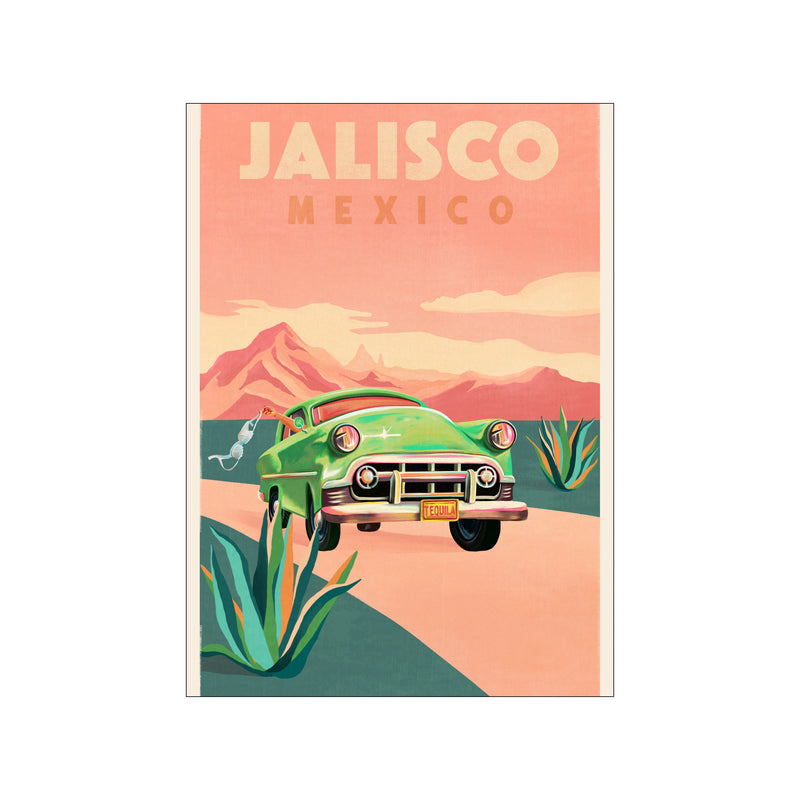 Jalisco Mexico Vintage Travel Poster