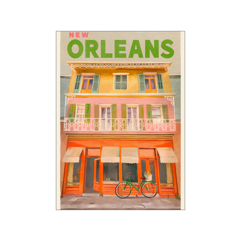 New Orleans Louisiana Vintage Travel Poster