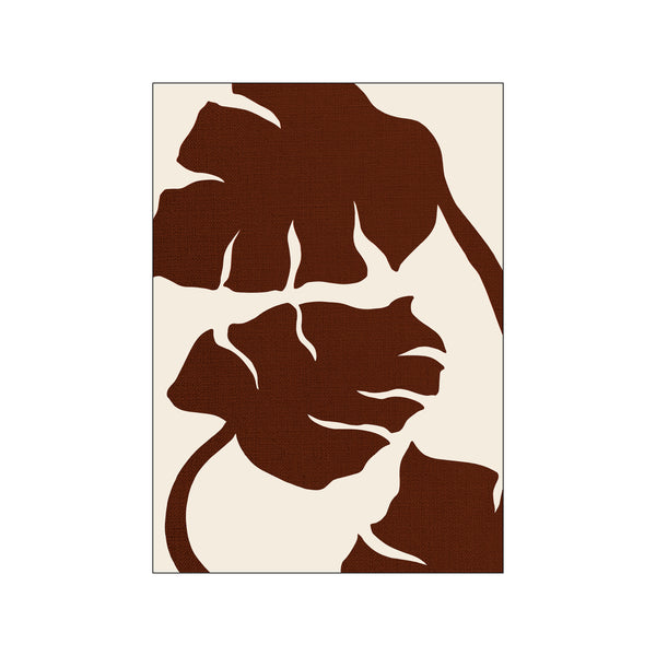 Monstera- Canvas Brown — Art print by Affordable Art Prints from Poster & Frame