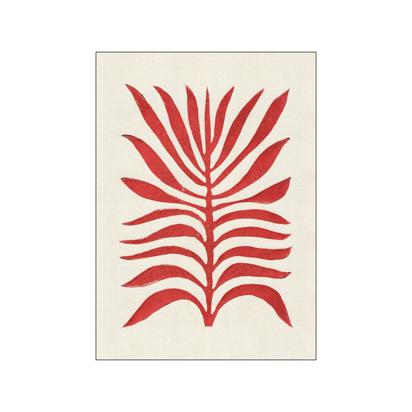 Red Branch / Lino Print — Art print by Alisa Galitsyna from Poster & Frame