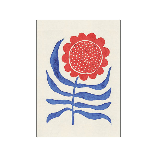 Red Flower / Lino Print — Art print by Alisa Galitsyna from Poster & Frame