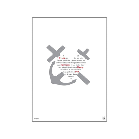 Altid frejdig når du går — Art print by Songshape from Poster & Frame