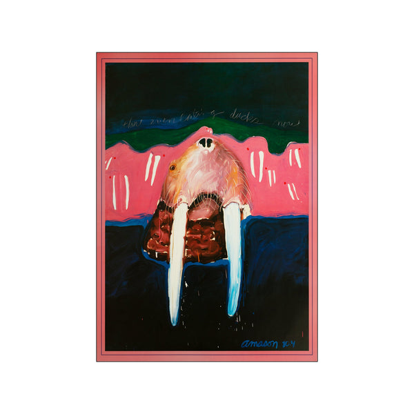 They're even eating dudes now — Art print by Amason from Poster & Frame
