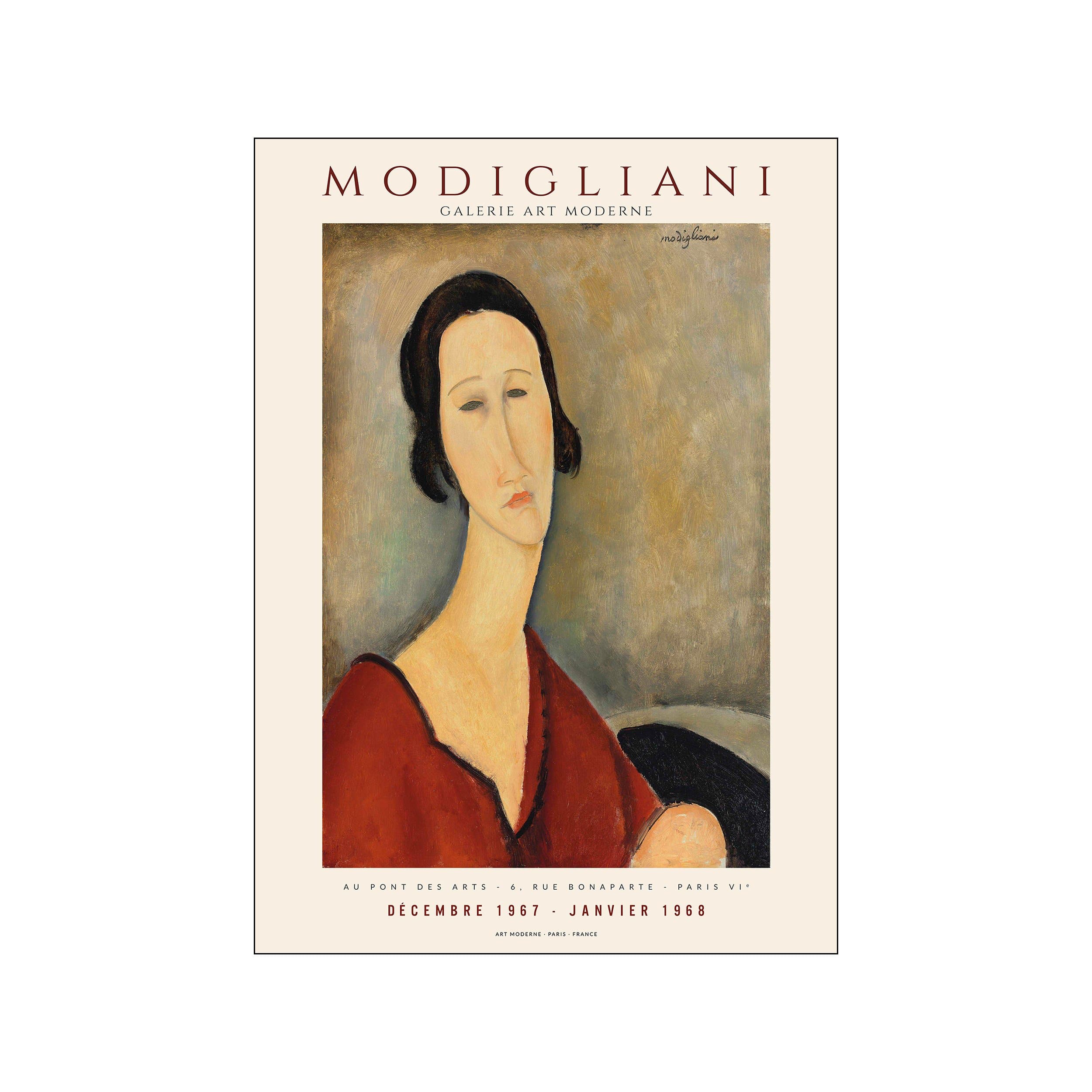 Modigliani original art exhibition poster high quality