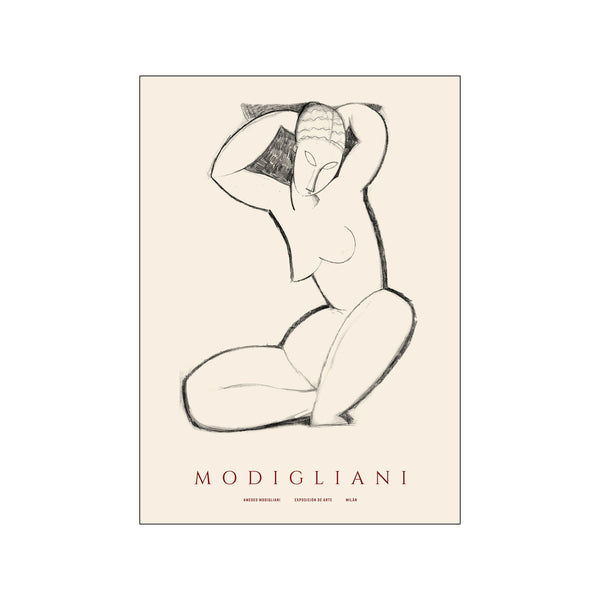 Amedo Modigliani - Charcoal-sketch — Art print by Amedo Modigliani x PSTR Studio from Poster & Frame