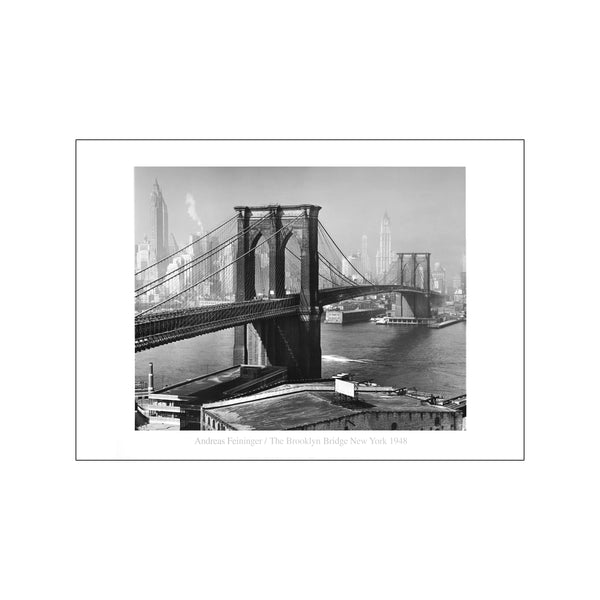 The Brooklyn Bridge New York 1948 — Art print by Andreas Feininger from Poster & Frame