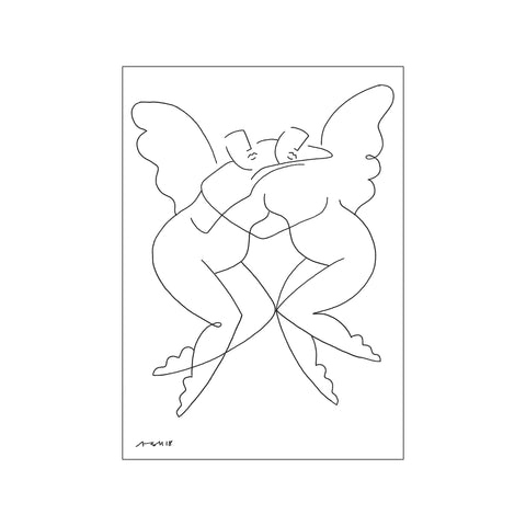 Angels — Art print by Augusto B. M. from Poster & Frame