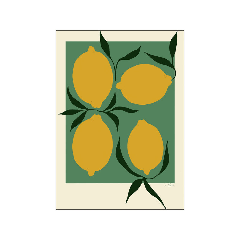 Green Lemon — Art print by The Poster Club x Anna Mörner from Poster & Frame