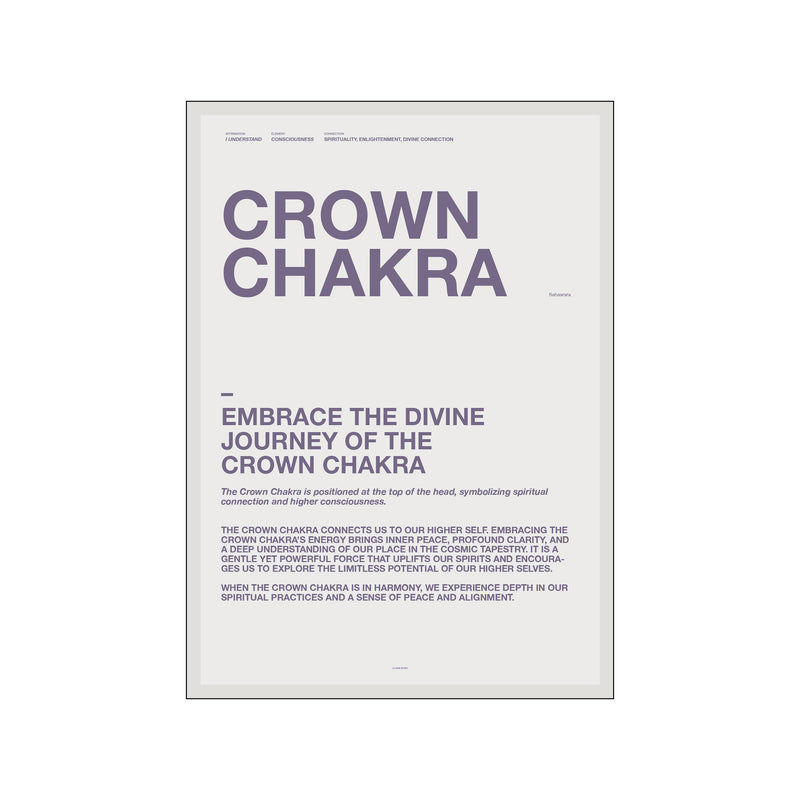 Crown Chakra — Art print by A Love Story by Anne Mark Møller from Poster & Frame