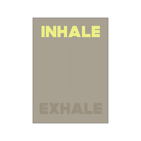 Inhale Exhale — Art print by A Love Story by Anne Mark Møller from Poster & Frame