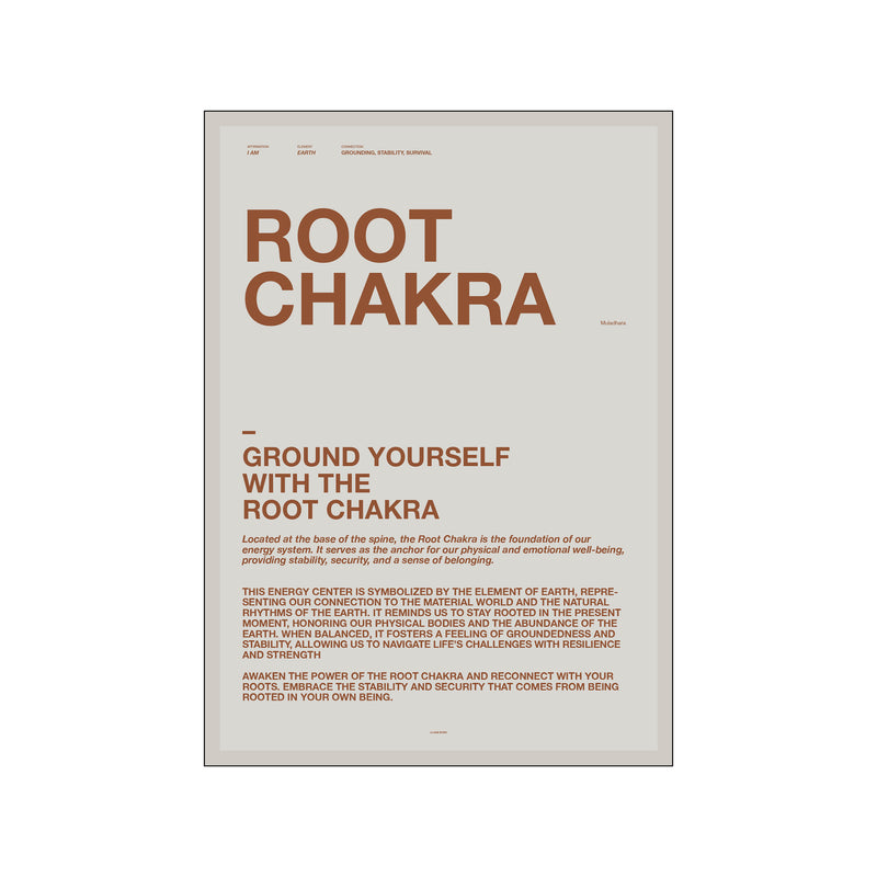 Root Chakra — Art print by A Love Story by Anne Mark Møller from Poster & Frame