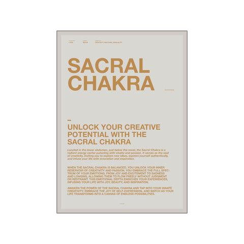 Sacral Chakra — Art print by A Love Story by Anne Mark Møller from Poster & Frame