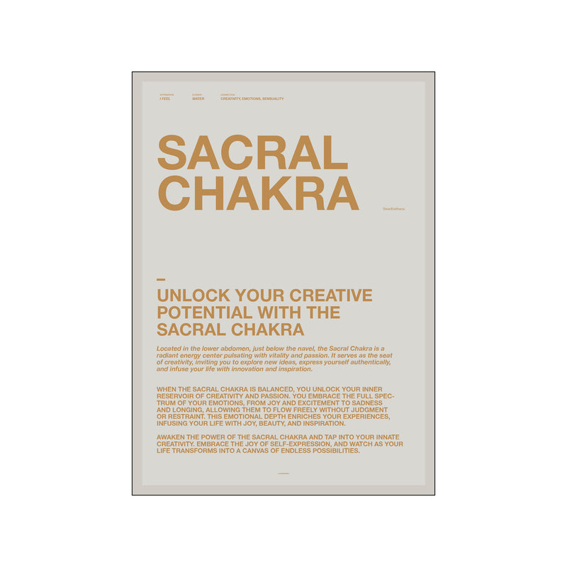 Sacral Chakra — Art print by A Love Story by Anne Mark Møller from Poster & Frame