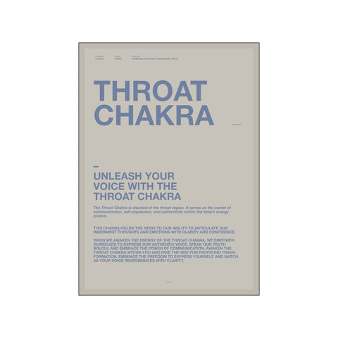 Throat Chakra — Art print by A Love Story by Anne Mark Møller from Poster & Frame