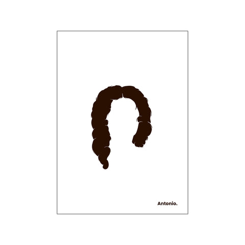 Antonio - White — Art print by Mugstars CO from Poster & Frame