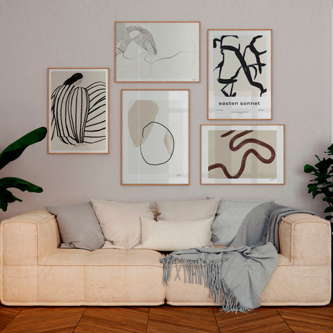 Beige Tranquility Art Wall