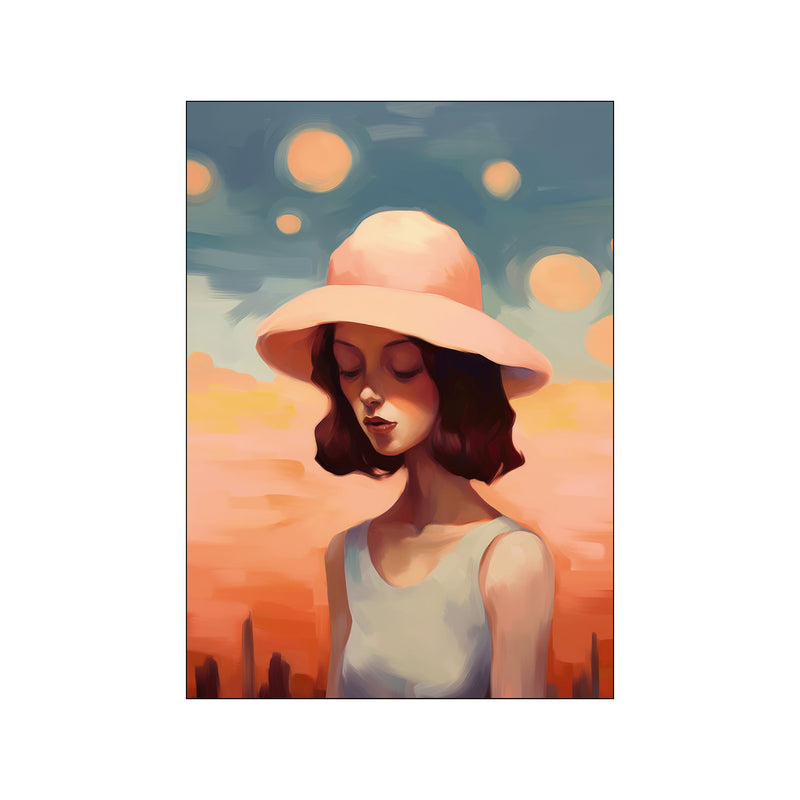 Girl with Hat 1 — Art print by Atelier Imaginare from Poster & Frame