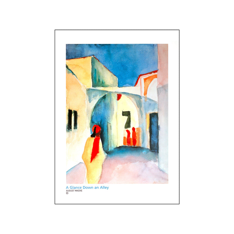 A Glance Down an Alley — Art print by August Macke from Poster & Frame