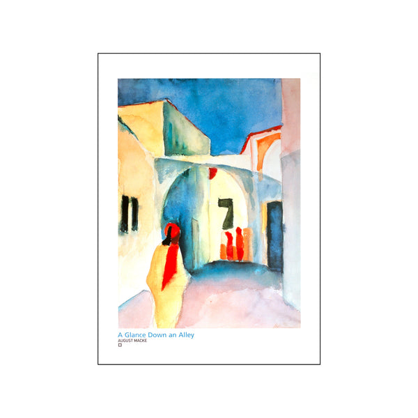 A Glance Down an Alley — Art print by August Macke from Poster & Frame