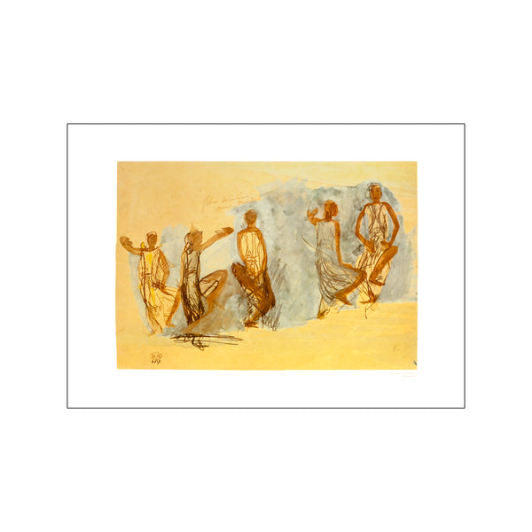 Cinq études de danseuses cambodgiennes — Art print by Auguste Rodin from Poster & Frame