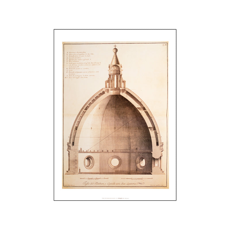 Spaccato Della Cupola Del Duomo — Art print by B. Sgrilli from Poster & Frame