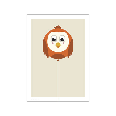 Balloon Animals Owl — Art print by Wonderhagen from Poster & Frame