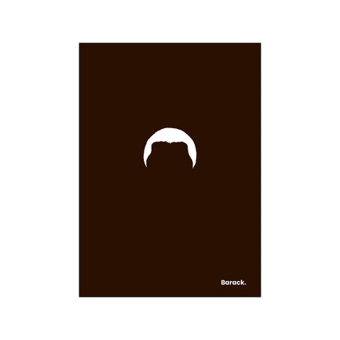 Barack - Black — Art print by Mugstars CO from Poster & Frame