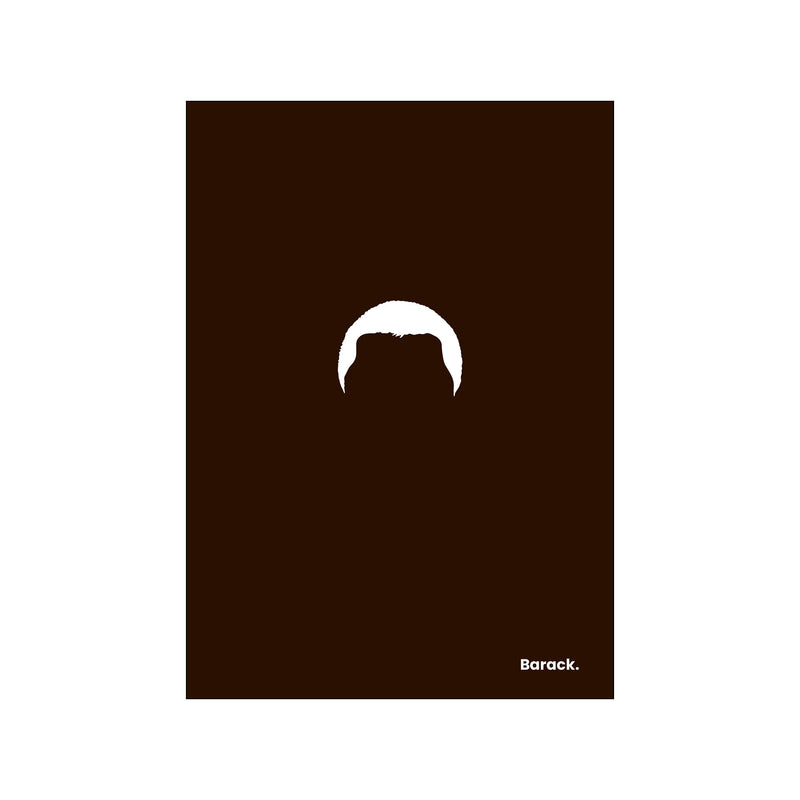 Barack - Black — Art print by Mugstars CO from Poster & Frame