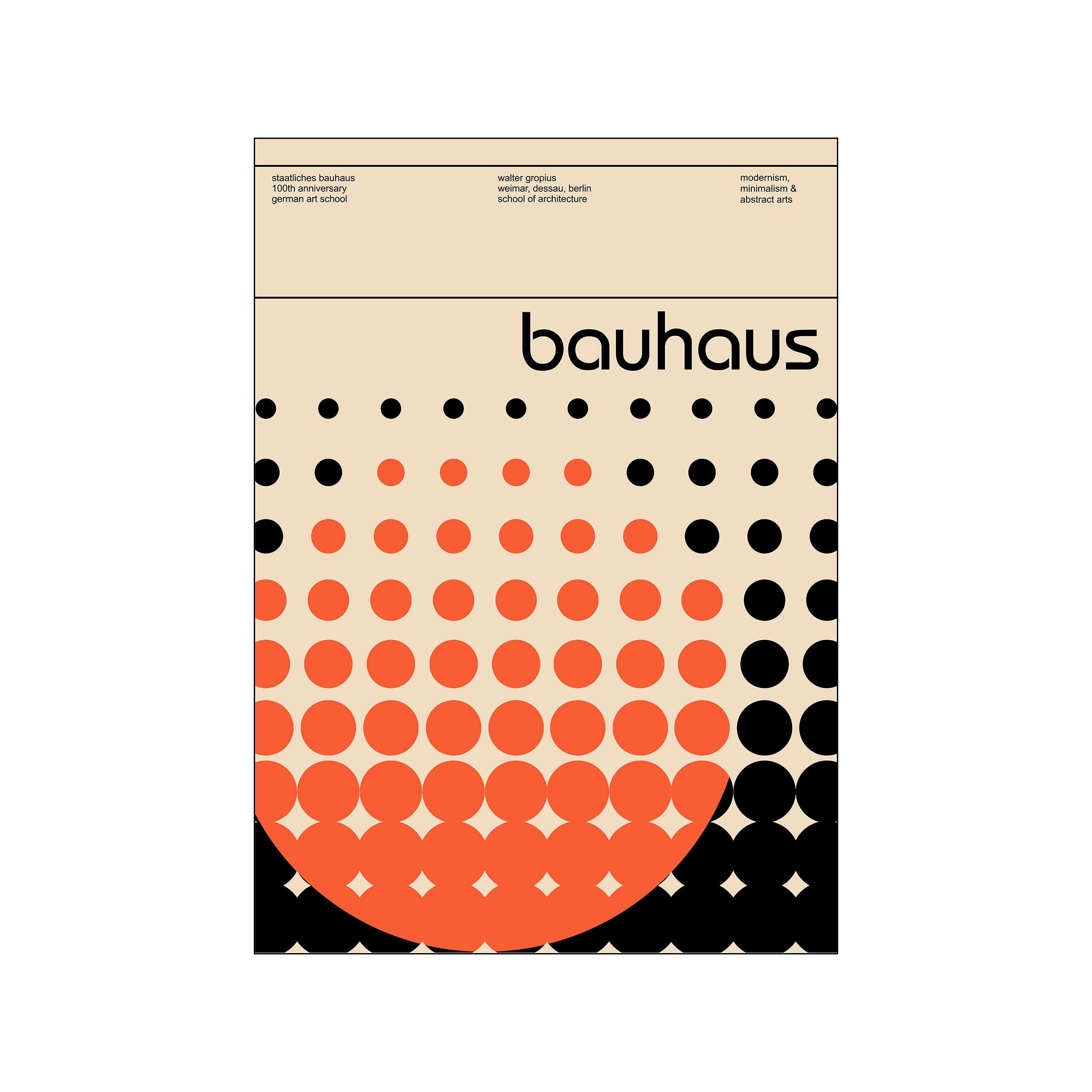 Bauhaus circles – Poster & Frame Art Group