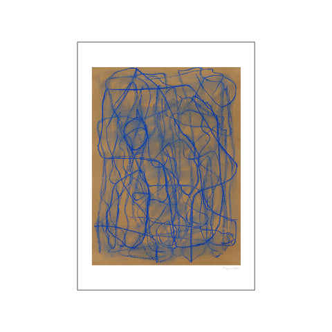 Blue Doodle — Art print by The Poster Club x Berit Mogensen Lopez from Poster & Frame