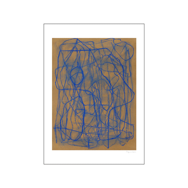Blue Doodle — Art print by The Poster Club x Berit Mogensen Lopez from Poster & Frame