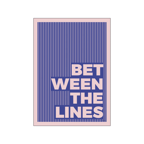 Between the lines — Art print by Pincely from Poster & Frame