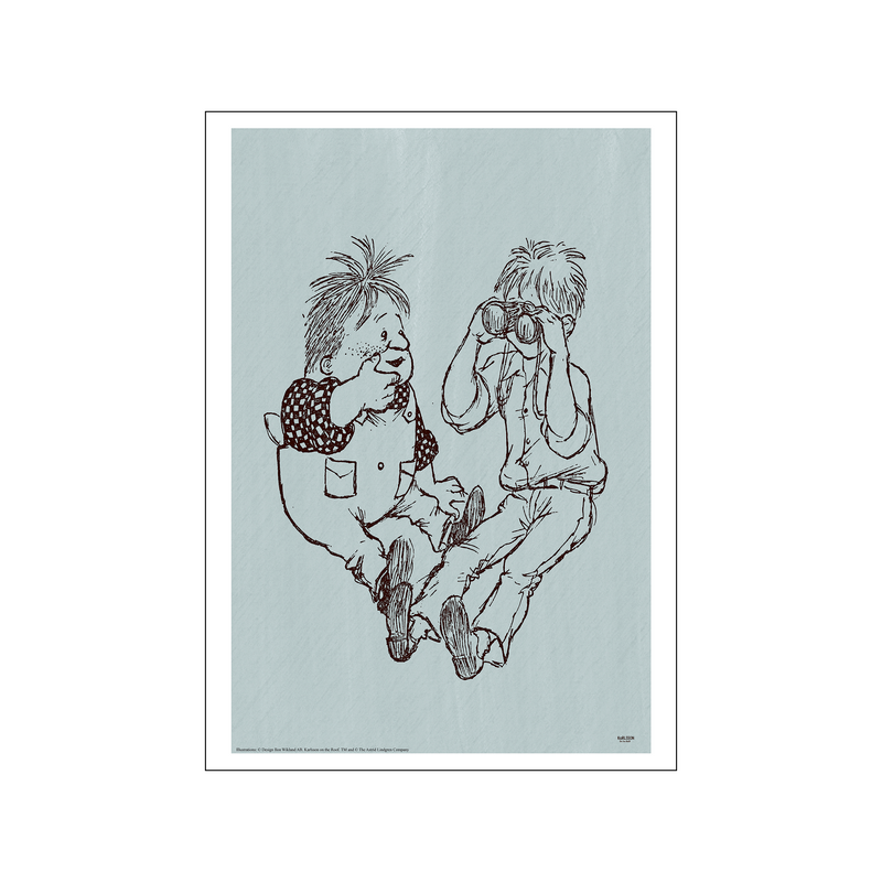 Binacolurs - Karlsson on the Roof — Art print by Astrid Lindgren from Poster & Frame