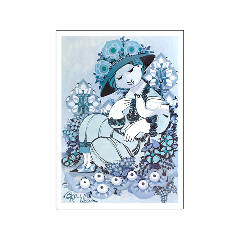 Blue Lady — Art print by Bjørn Wiinblad from Poster & Frame