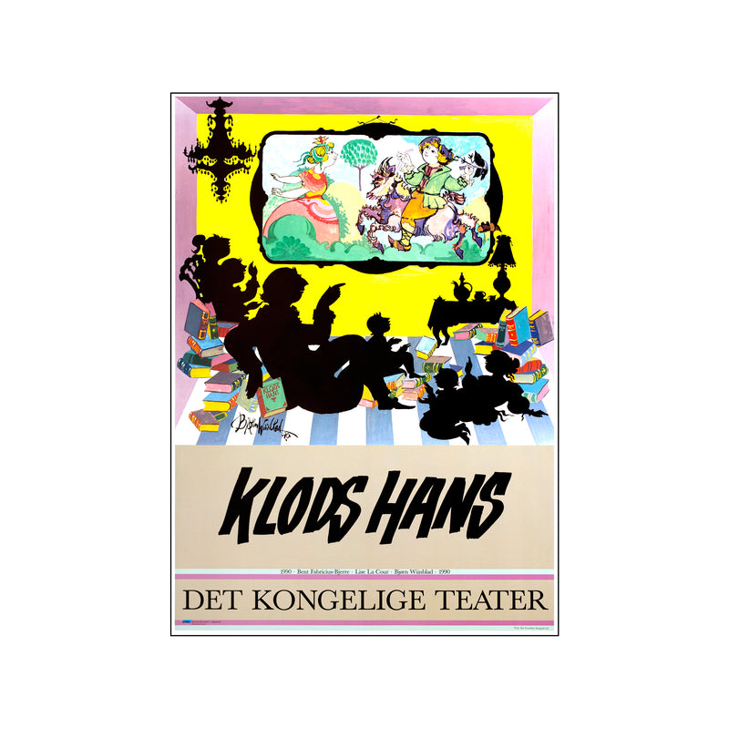 Det Kongelige Theater - Klods Hans - 1990 — Art print by Bjørn Wiinblad from Poster & Frame