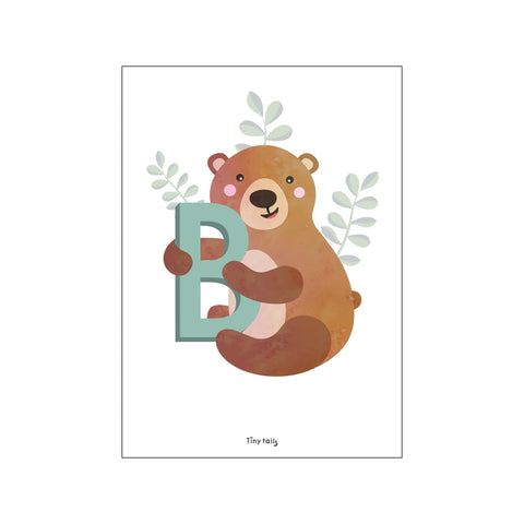 B for Bjørn — Art print by Tiny Tails from Poster & Frame