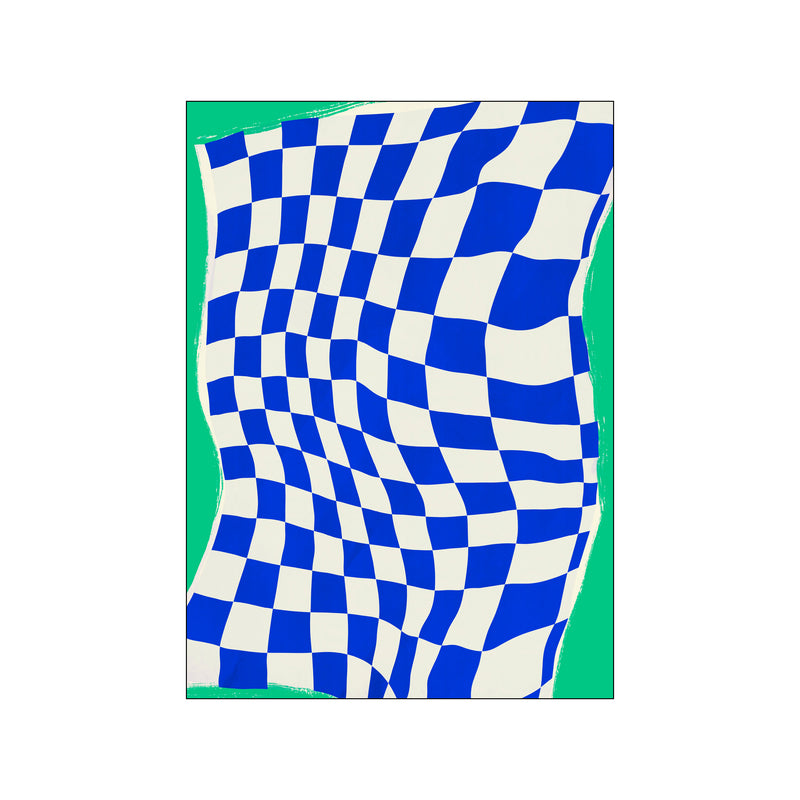 Blue Checker Cloth — Art print by Little Dean from Poster & Frame