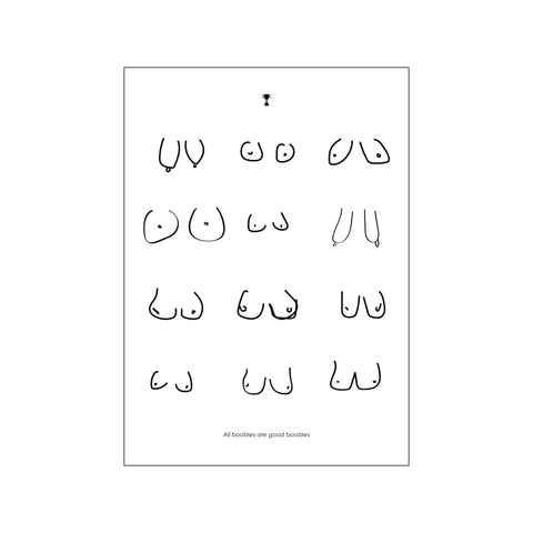 Boobies — Art print by Prints Please from Poster & Frame