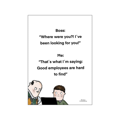 Boss — Art print by Willero Illustration from Poster & Frame