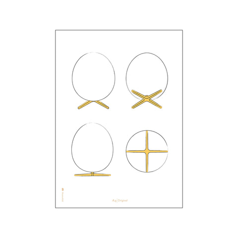 Designskitse Ægget — Art print by Brainchild from Poster & Frame