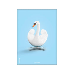 Svanen Lyseblå — Art print by Brainchild from Poster & Frame