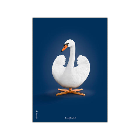 Svanen Mørkeblå — Art print by Brainchild from Poster & Frame