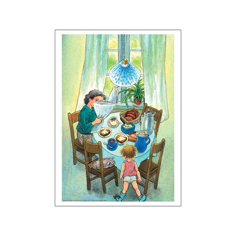 Breakfast Table - Lotta on Troublemaker Street — Art print by Astrid Lindgren from Poster & Frame